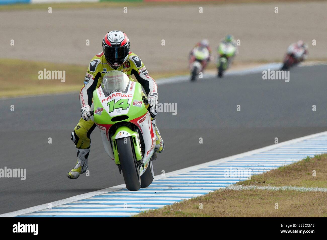 France's MotoGP rider Randy De Puniet from Ducati Pramac during the ...