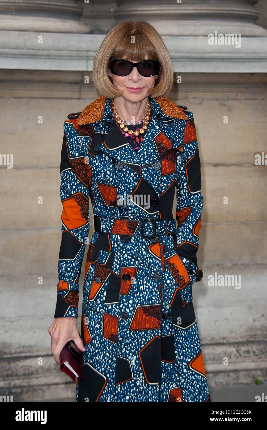 Anna Wintour attending the Louis Vuitton Ready to Wear Spring