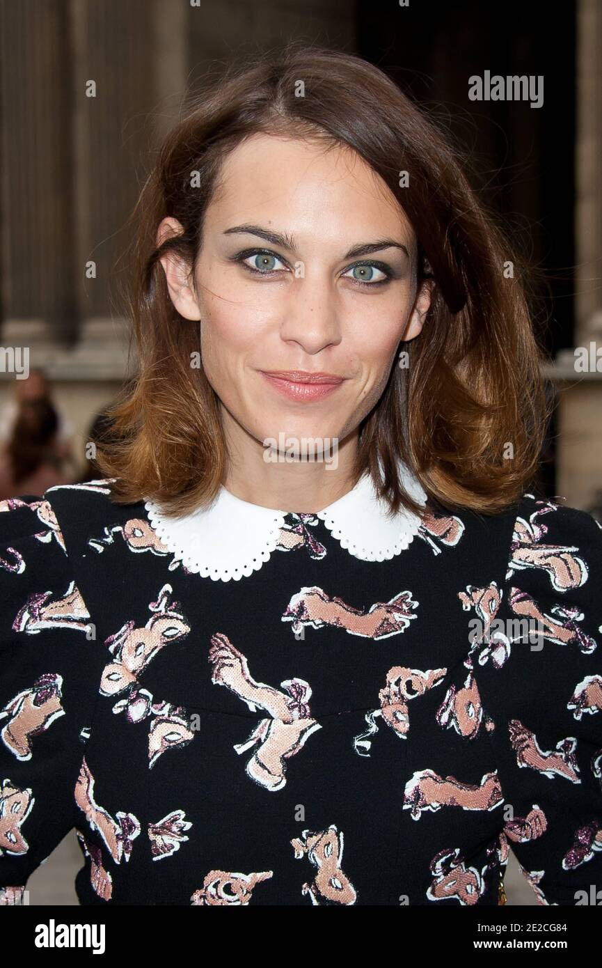 Caroline Sieber attending the Louis Vuitton Ready to Wear Spring / Summer  2012 show during Paris Fashion Week held at the Cour Carree du Louvre on  October 5, 2011 in Paris, France.
