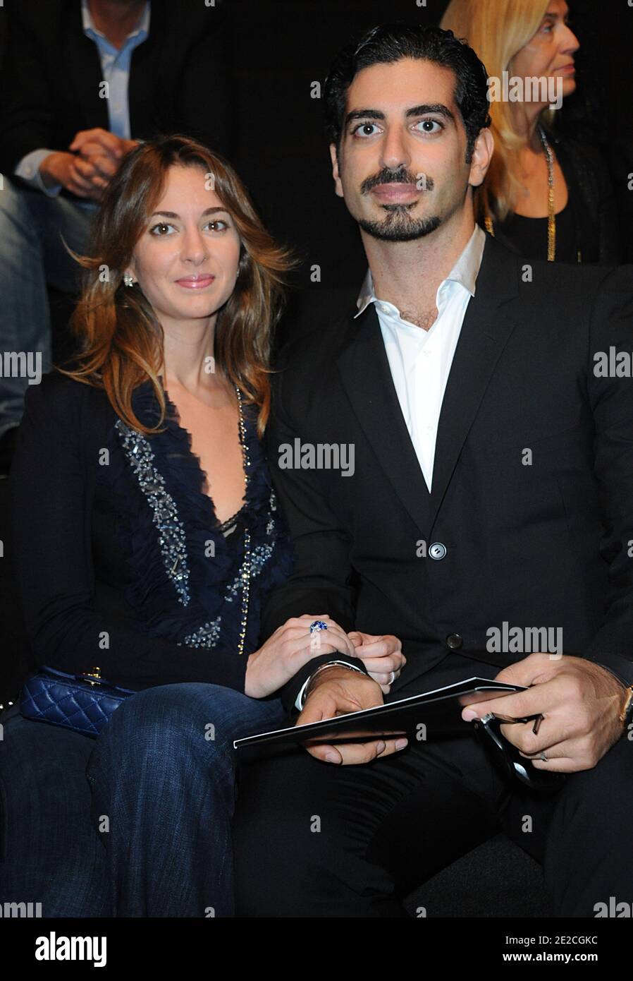 Fahd Hariri and wife Maya during Elie Saab Spring-Summer 2012 Ready-To