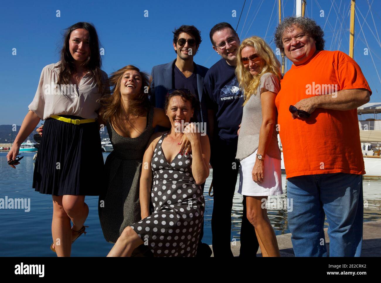 Deeborah Grall Julie De Bona Mathieu Delarive Bernard Bories Isabelle Doval Philip Maclaren Helen Buday Attending The 13th Antipodes Film Festival In Saint Tropez France On October 13th 2011 Photo By