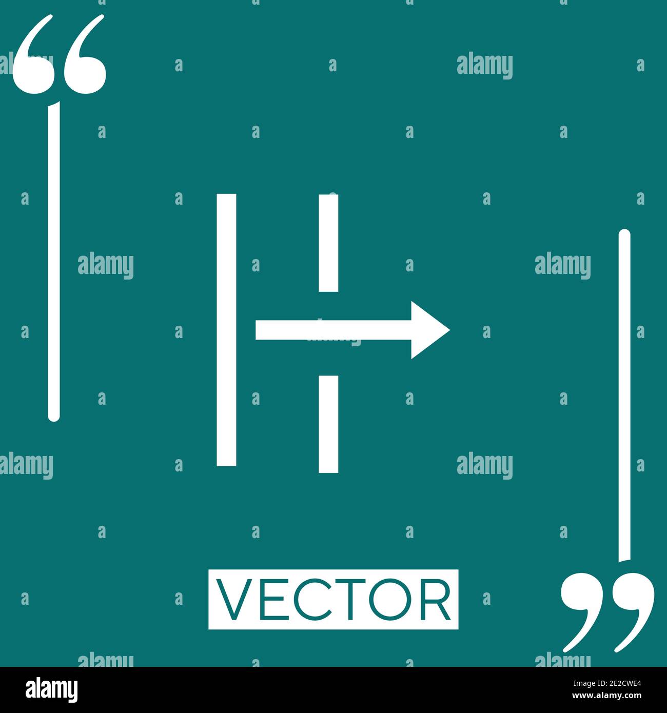 indent vector icon Linear icon. Editable stroke line Stock Vector