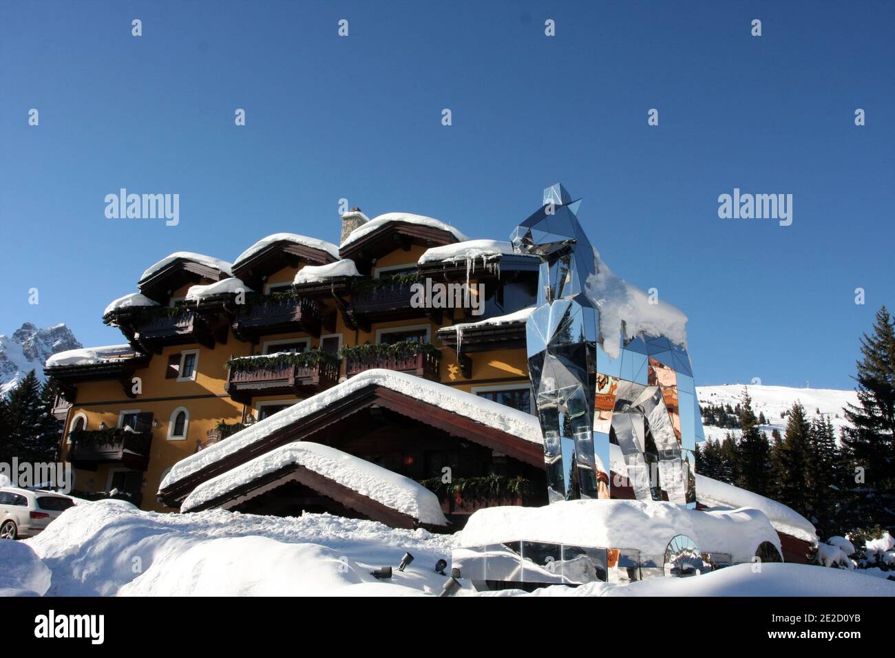 The Cheval Blanc Hotel, Courchevel Ski … – License image – 70330368 ❘  lookphotos