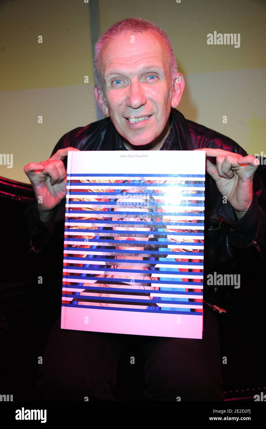 Jean-Paul Gaultier and Yvette Horner during JPG's new book 'La Planete Mode' launch party at Gaultier's headquarters in Paris, France on October 20, 2011. Photo by Giancarlo Gorassini/ABACAPRESS.COM Stock Photo