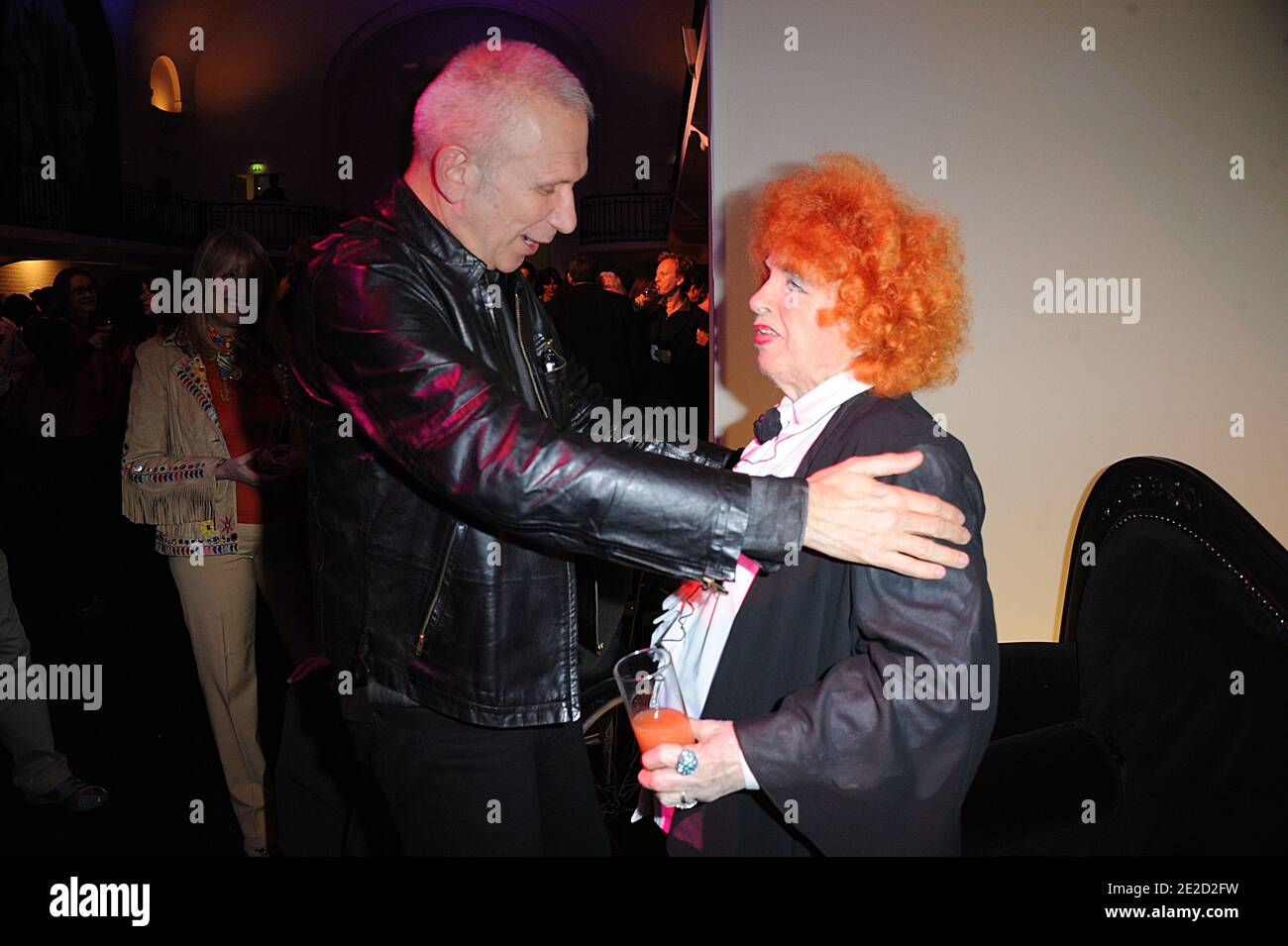 Jean-Paul Gaultier and Yvette Horner during JPG's new book 'La Planete Mode' launch party at Gaultier's headquarters in Paris, France on October 20, 2011. Photo by Giancarlo Gorassini/ABACAPRESS.COM Stock Photo