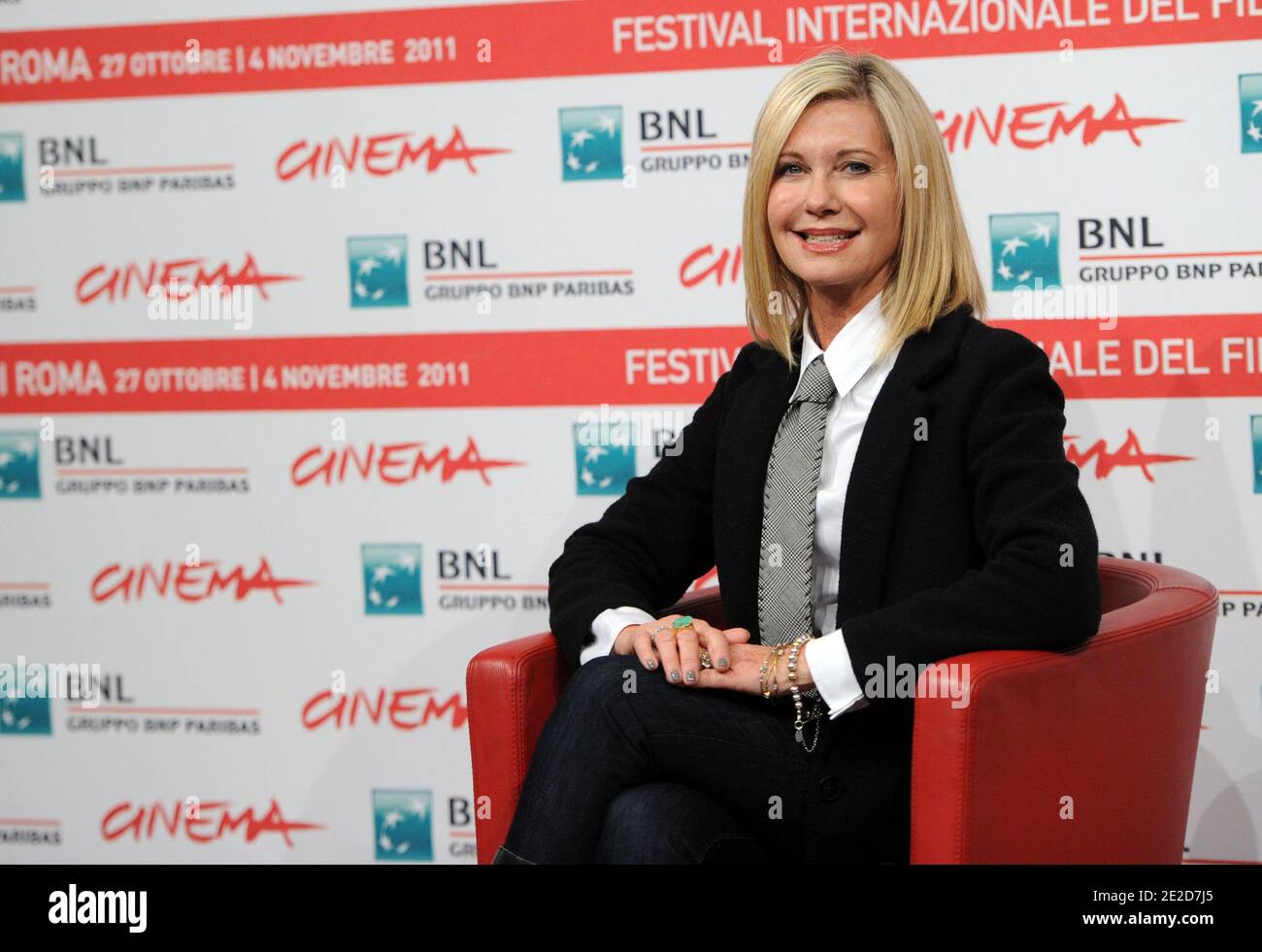 Actress Olivia Newton-John attends the 'A Few Best Men' photocall during the 6th International Rome Film Festival in Rome, Italy on October 28, 2011. Photo by Eric Vandeville/ABACAPRESS.COM Stock Photo