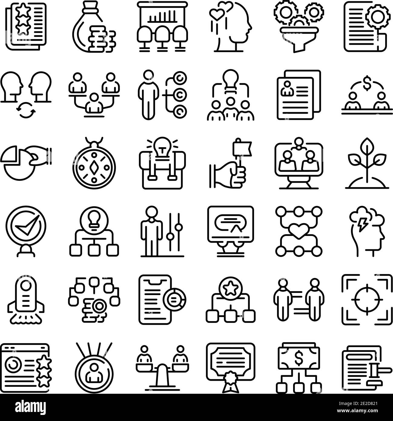 Contribute work icons set. Outline set of contribute work vector icons