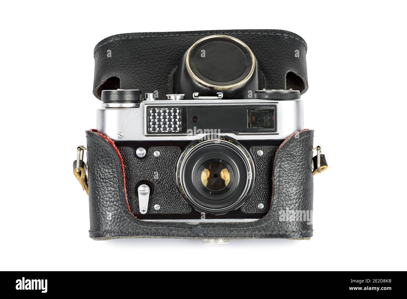 Vintage leather camera case hi-res stock photography and images - Alamy