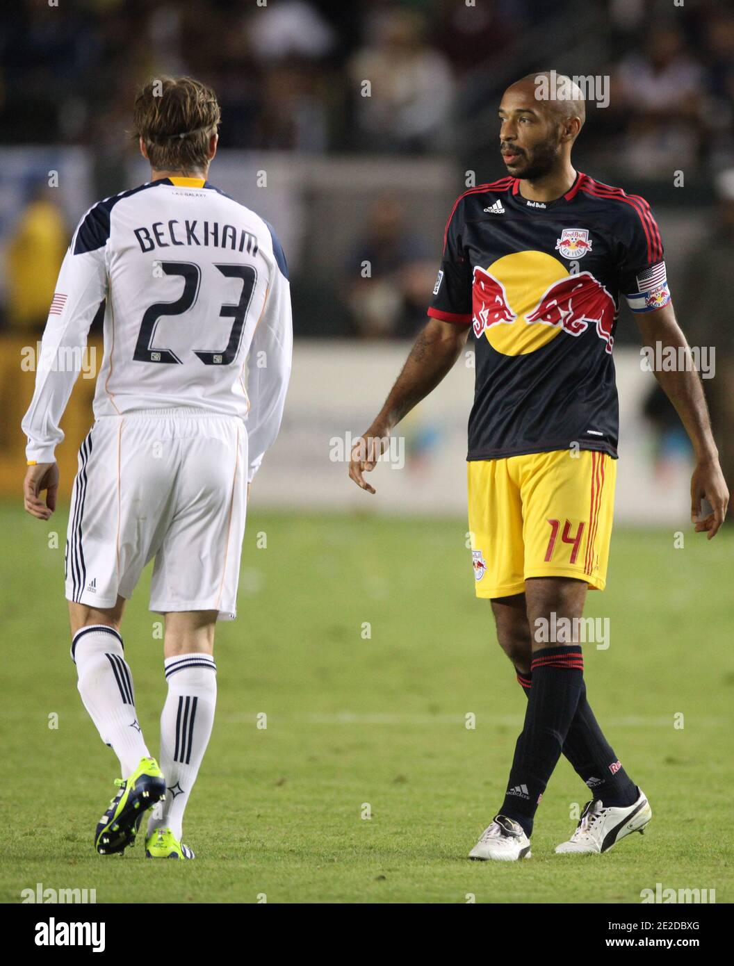 Thierry Henry And David Beckham At The Western Conference Mls Semifinal At The Home Depot Center In Los Angeles Ca Usa On November 3 2011 Photo By Lionel Hahn Abacapress Com Stock Photo
