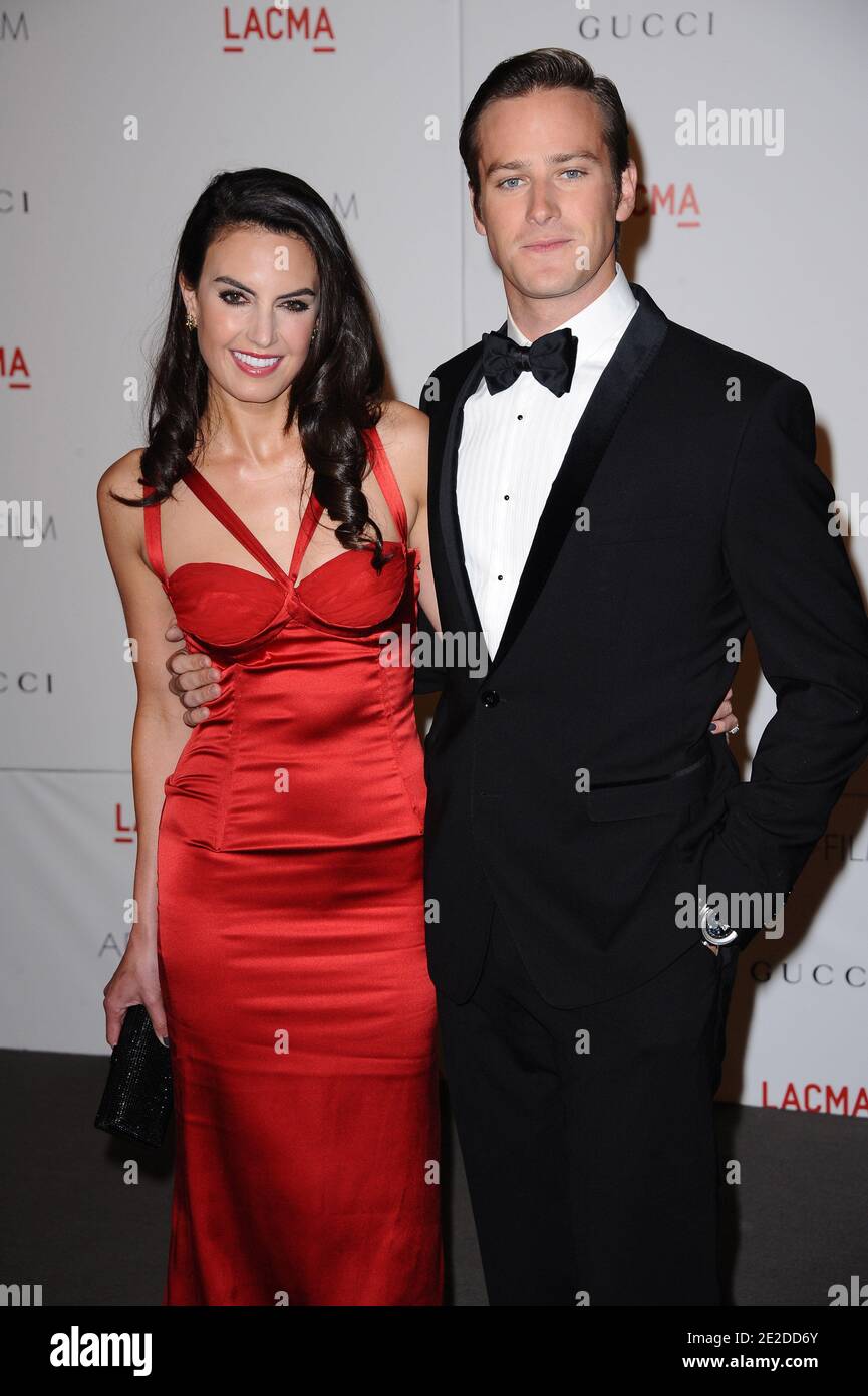 Armie Hammer and Elizabeth Chambers attend the LACMA Art + Film Gala honoring Clint Eastwood and John Baldessari at the Los Angeles County Museum of Art in Los Angeles, CA, USA, November 5, 2011. Photo by Lionel Hahn/ABACAPRESS.COM Stock Photo