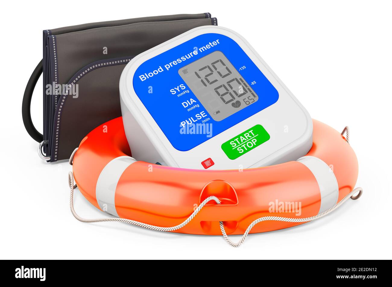 Repair and service of electronic sphygmomanometer, 3D rendering