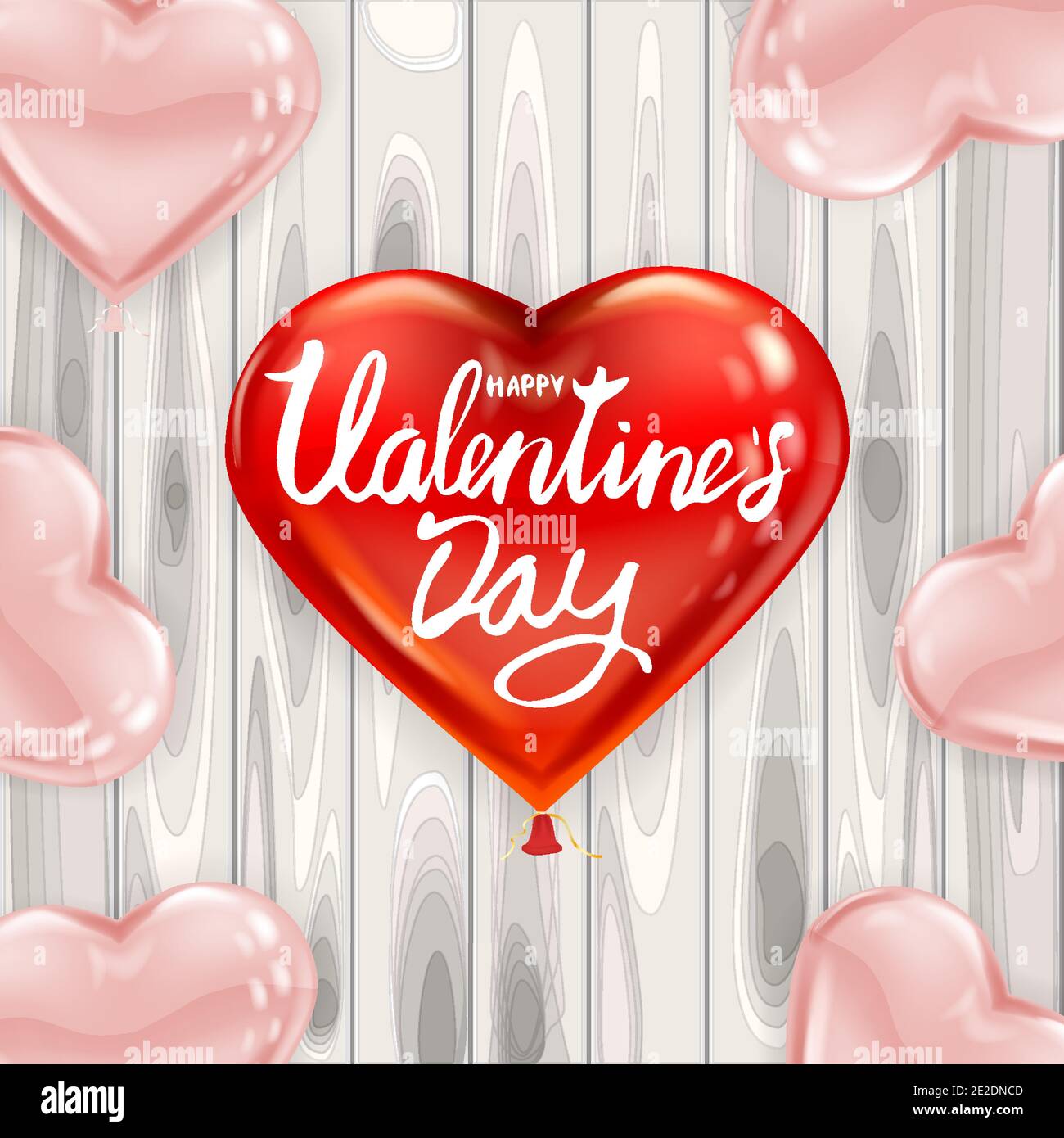 Valentines background balloon glossy heart hi-res stock ...