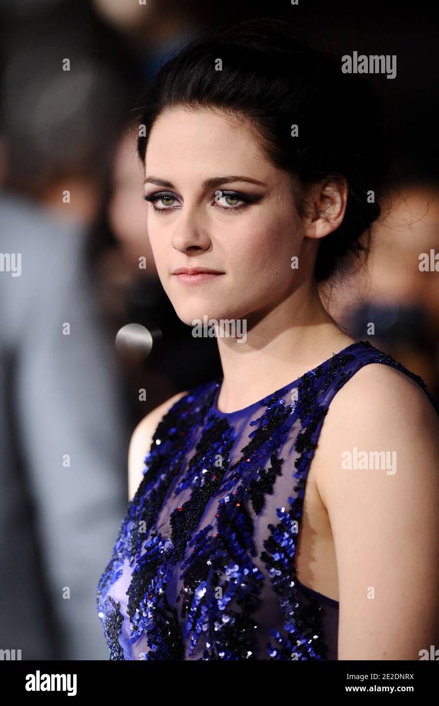 Kristen Stewart attends the premiere of Summit Entertainment's 'The Twilight Saga: Breaking Dawn - Part 1' held at the Nokia Theatre in Los Angeles, CA, USA on November 14, 2011. Photo by Lionel Hahn/ABACAPRESS.COM Stock Photo