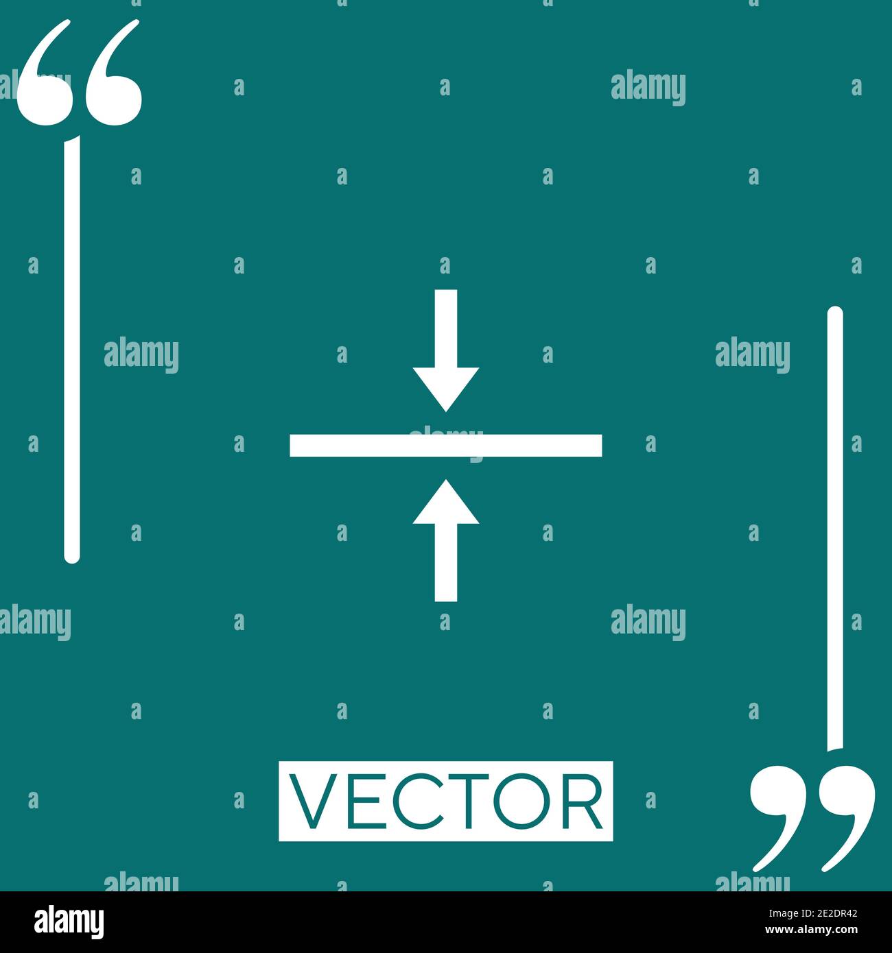 align vector icon Linear icon. Editable stroke line Stock Vector