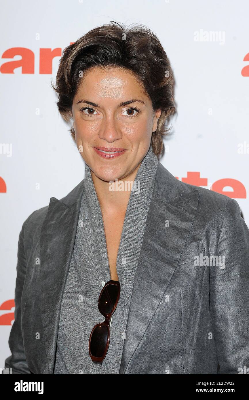 Emilie Aubry attending a press conference about 'ARTE Les nouveautes 2012' held at Theatre du Rond Point in Paris, France on November 17, 2011. Photo by Nicolas Briquet/ABACAPRESS.COM Stock Photo