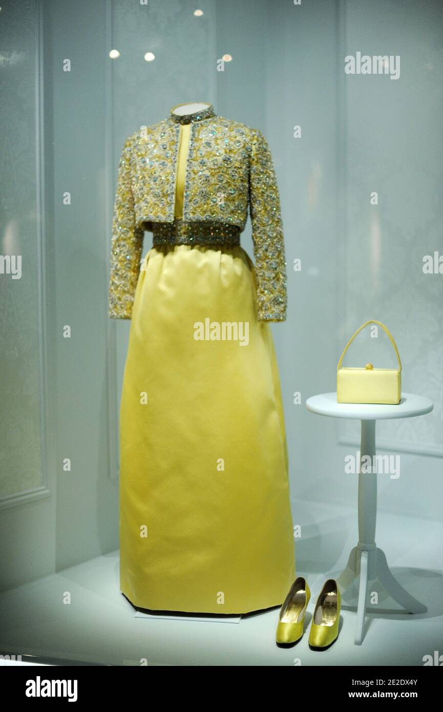 The Inaugural dress of First Lady Patricia Ryan Nixon is on display for a  press preview at the Smithsonian National Museum of American History, in  Washington, D.C., USA on November 18, 2011.