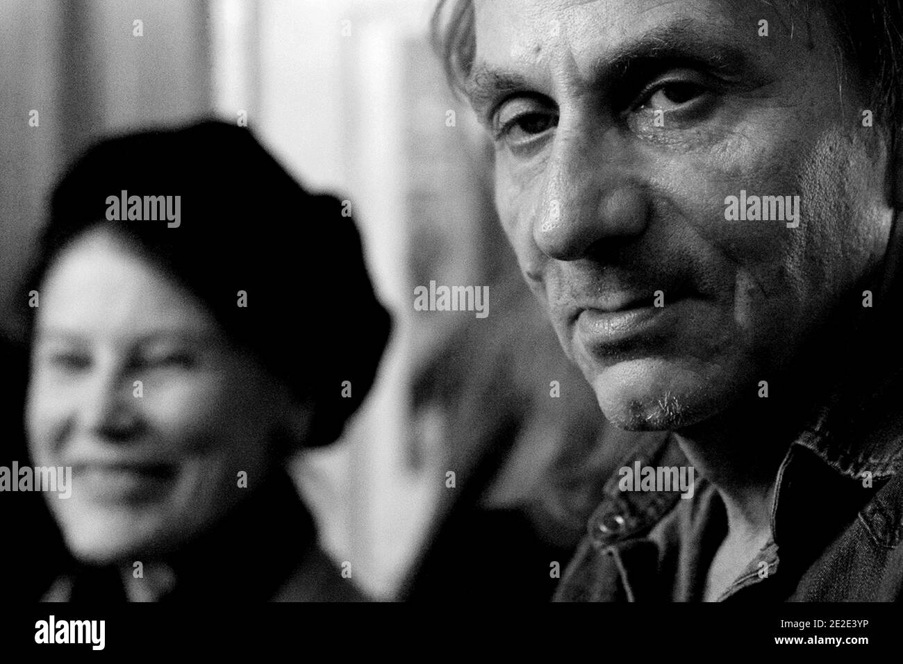 French writer Michel Houellebecq is pictured during the 30 Millions d Amis literary prize on November 22, 2011, at the Drouant restaurant in Paris, France. The 30 Millions d Amis prize is considered as France's most prestigious literary prize for novels speaking of 'animals' and is named as the 'Goncourt des Animaux'. Photo by Stephane Lemouton/ABACAPRESS.COM Stock Photo