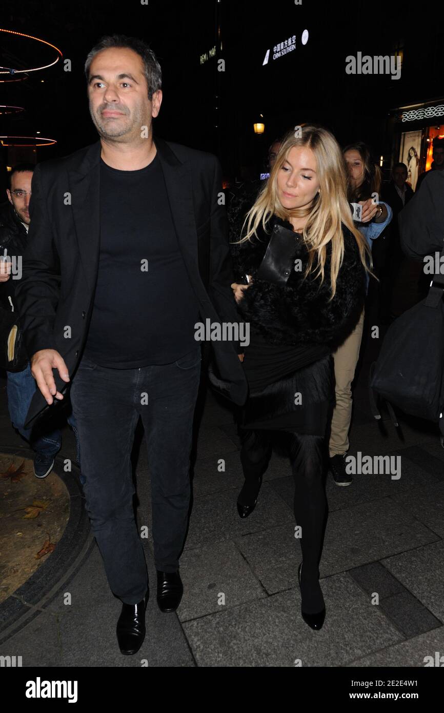 Jean-Yves Le Fur and Sienna Miller attending the Lancel celebration of '135  Years Of French