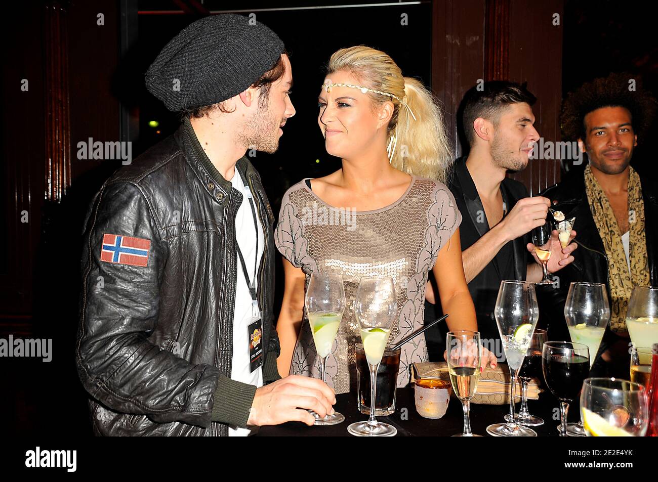 Dancer Katrina Patchett and Valentin D'Hoore (Koh Lanta) attending the Hard  Rock Cafe's 20th anniversary in Paris, France on November 24, 2011. Photo  by Thierry Plessis/ABACAPRESS.COM Stock Photo - Alamy