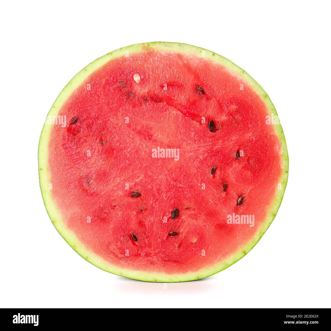 Ripe cut watermelon isolated on white background Stock Photo - Alamy