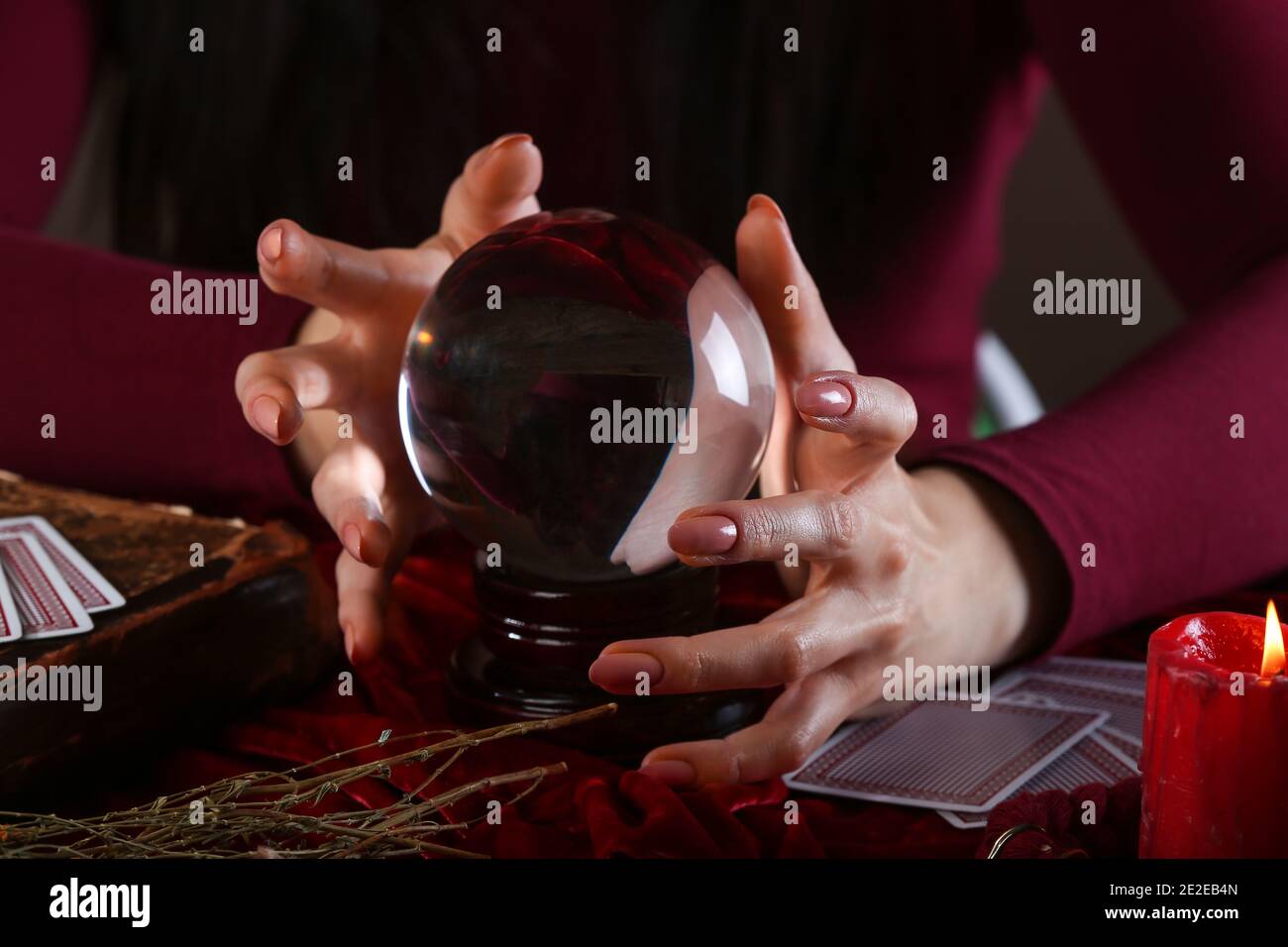 Inspiring Fortune Teller With Crystal Ball Gallery 1