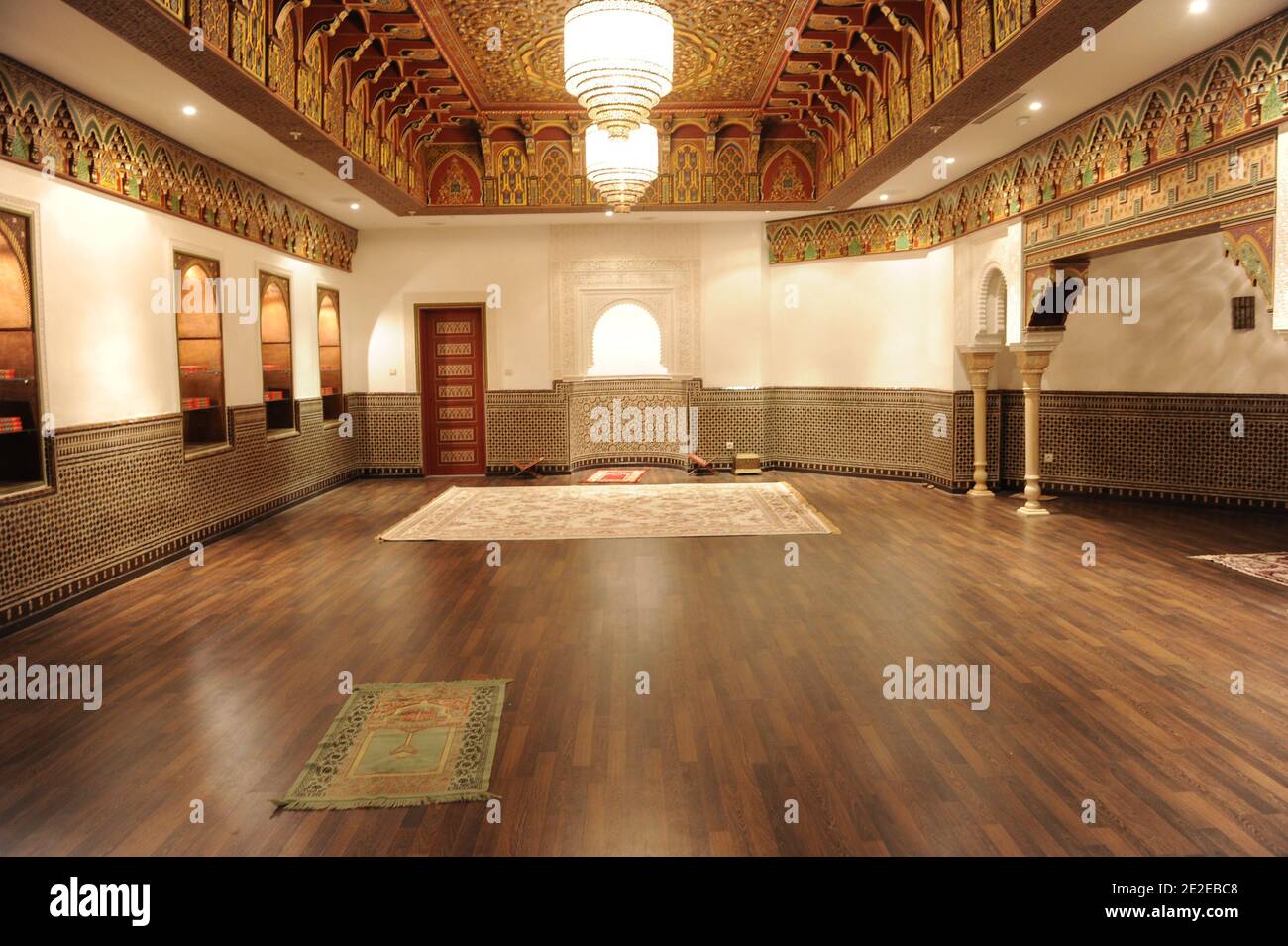 A mosque is seen inside Morocco Mall, the 'largest shopping mall in