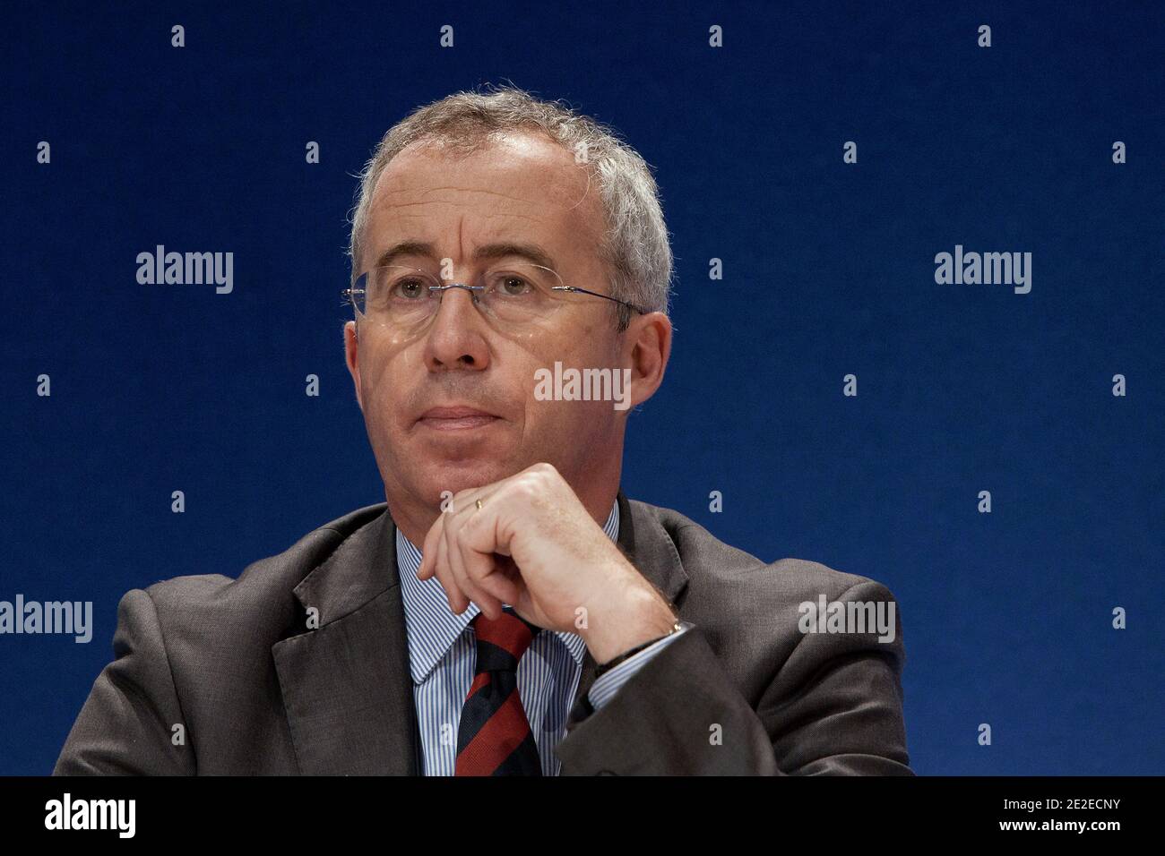 President of Areva, Luc Oursel participates to a Forum of Energy at the
