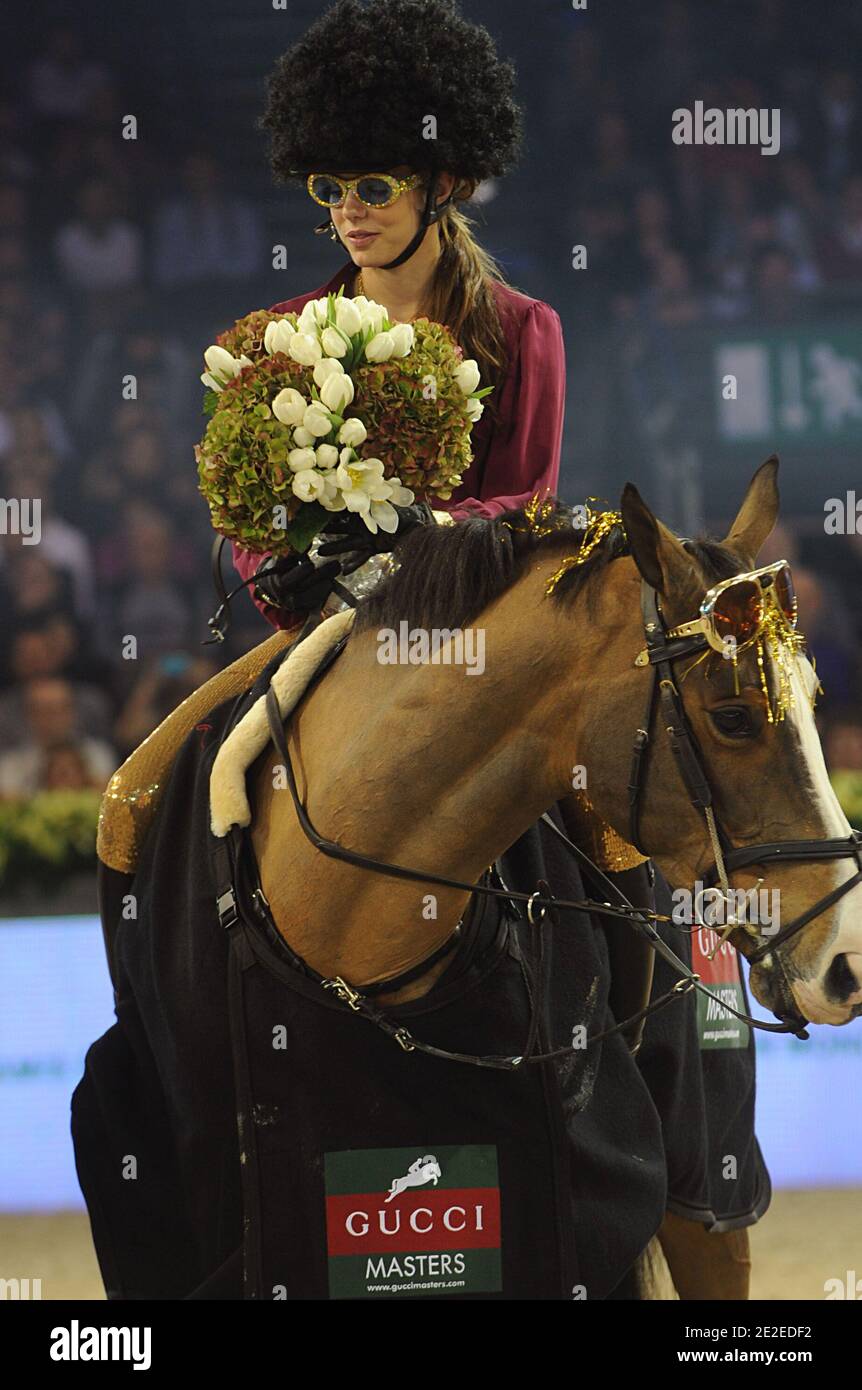 Charlotte Casaraghi participates to at the Amade price during the Gucci Masters International Jumping Competition in Villepinte, North of Paris, France on December 3, 2011. Photo by Giancarlo Gorassini/ABACAPRESS.COM Stock Photo