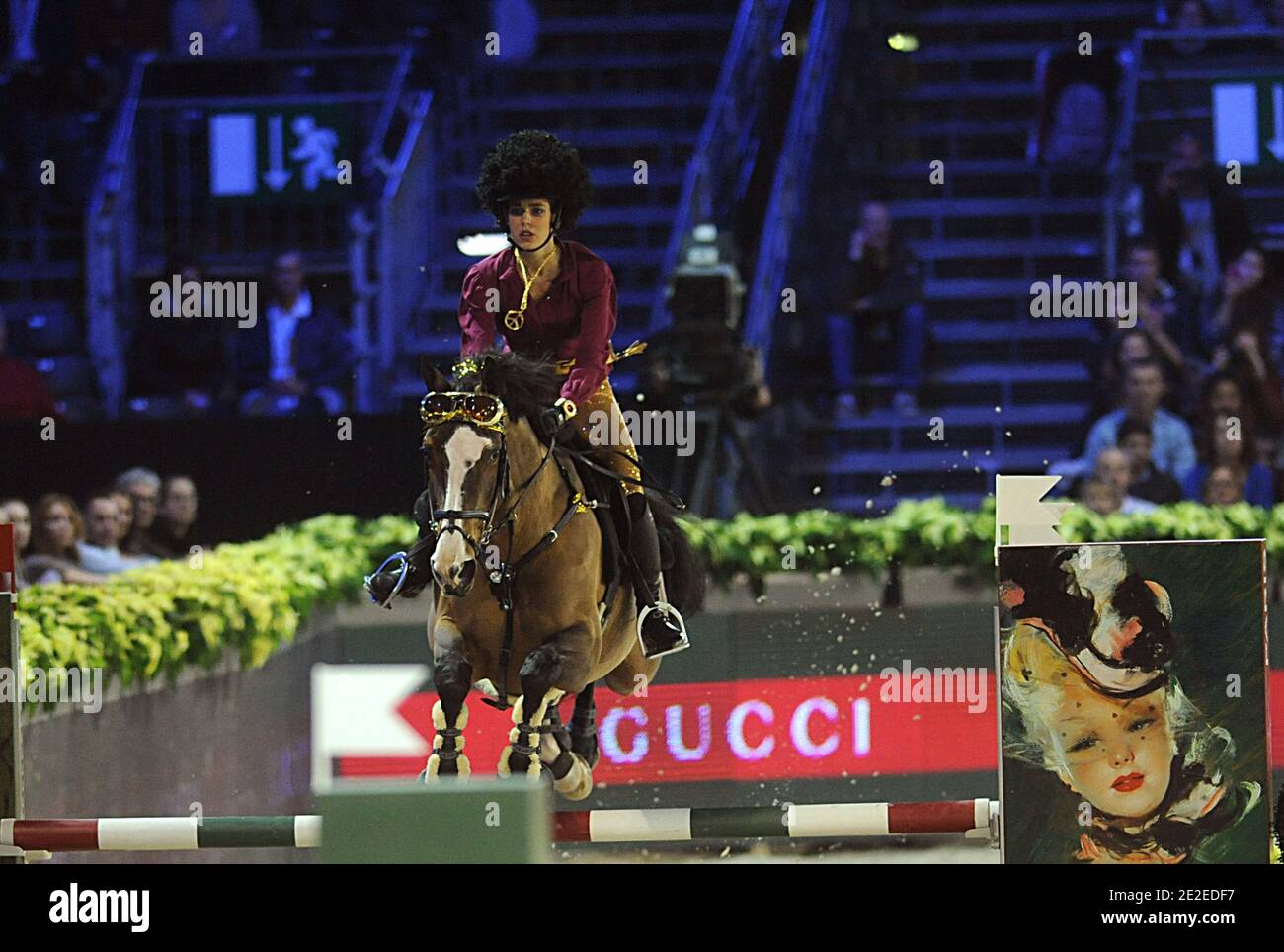 Charlotte Casiraghi participate at the Amade price during the Gucci Masters International Jumping Competition in Villepinte, North of Paris, France on December 3, 2011. Photo by Giancarlo Gorassini/ABACAPRESS.COM Stock Photo