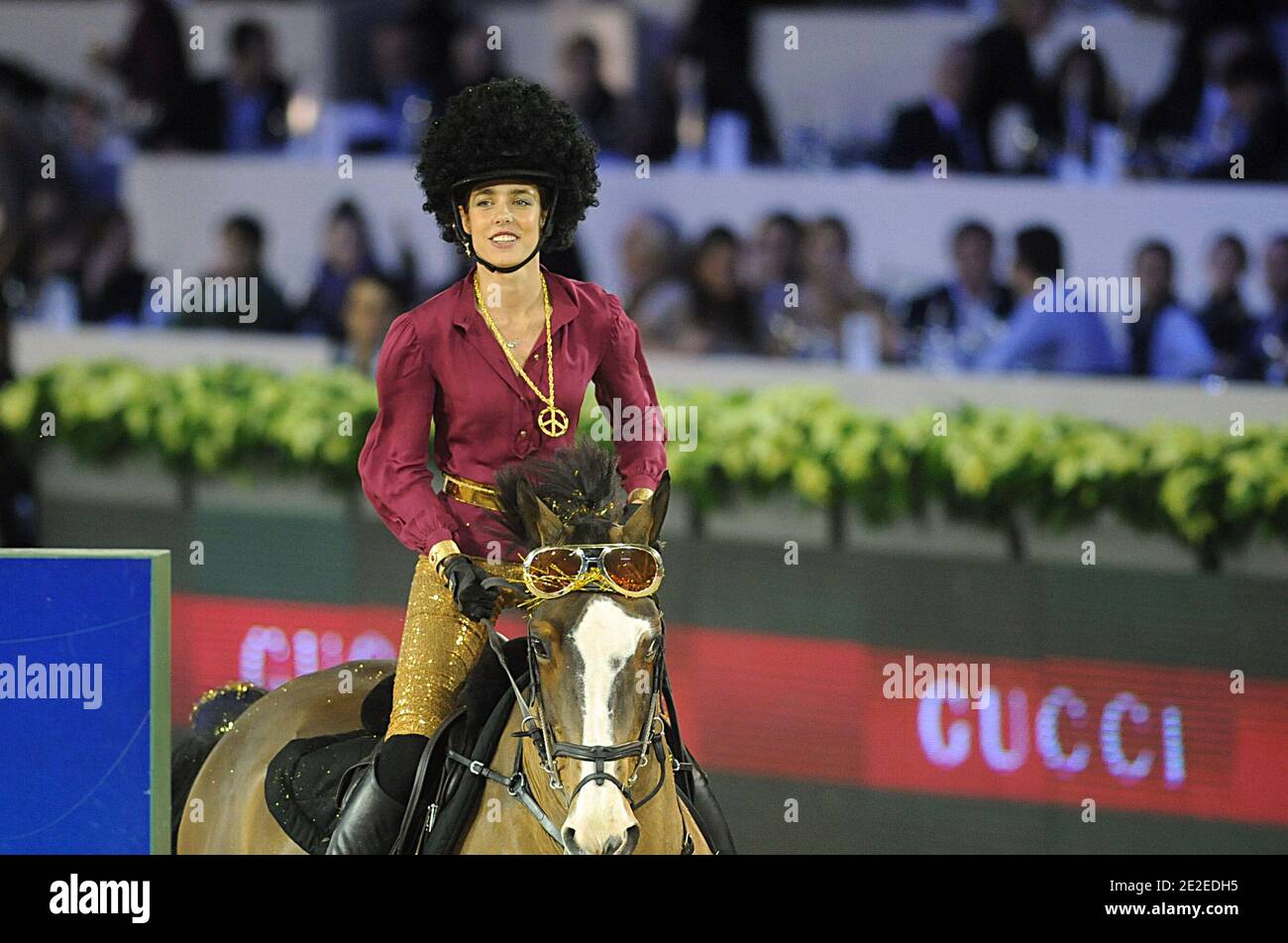 Charlotte Casiraghi participate at the Amade price during the Gucci Masters International Jumping Competition in Villepinte, North of Paris, France on December 3, 2011. Photo by Giancarlo Gorassini/ABACAPRESS.COM Stock Photo