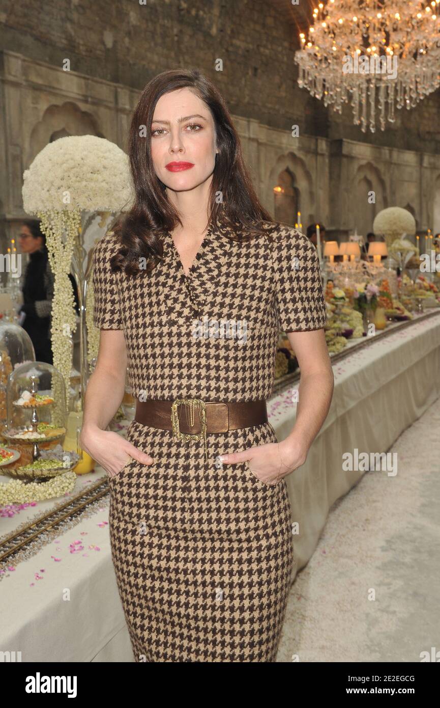 Anna Mouglalis attending the Chanel Paris-Bombay 2011/2012 fashion show at the Grand Palais in Paris, France on December 6, 2011. Photo by Christophe Guibbaud/ABACAPRESS.COM Stock Photo