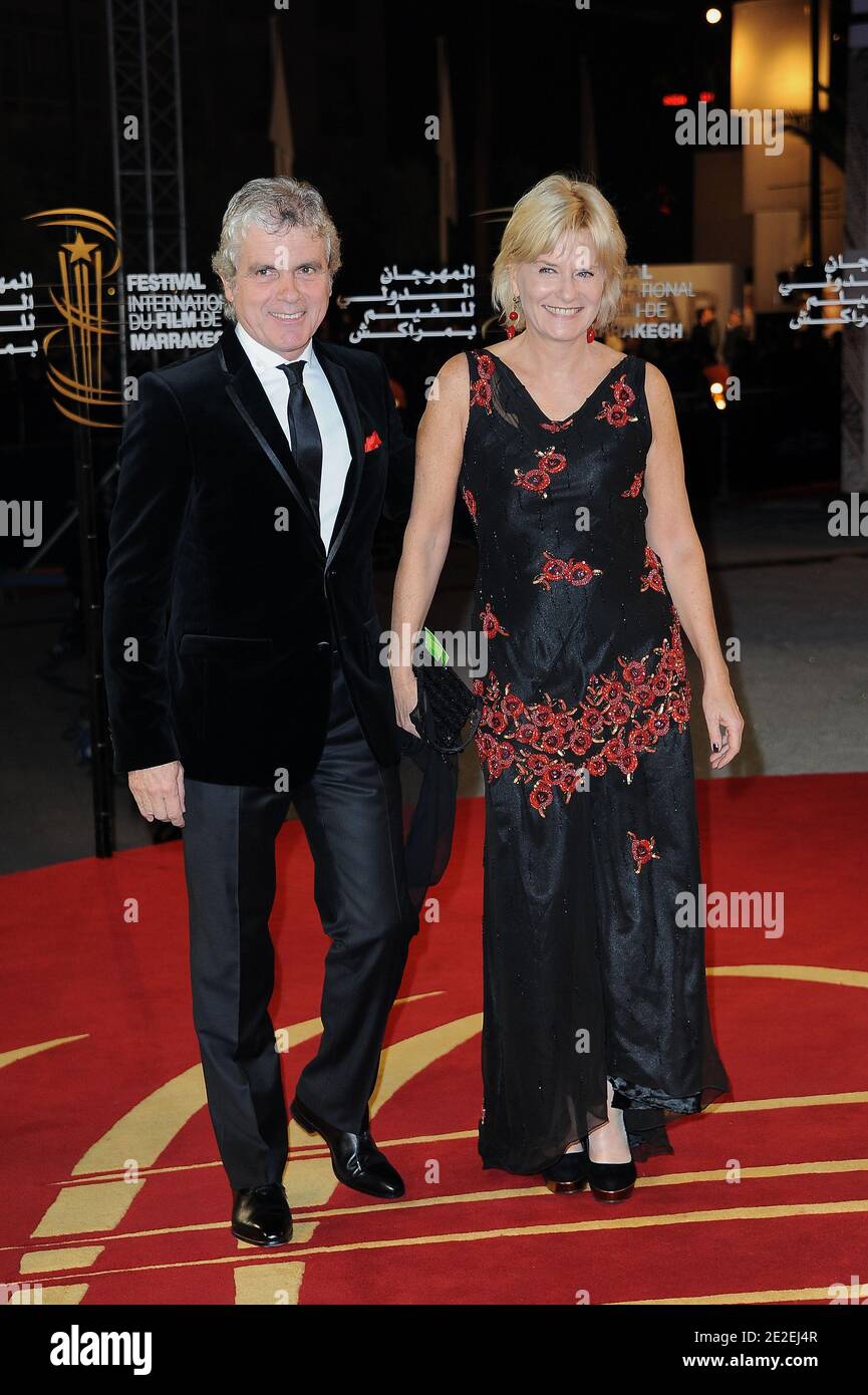 Claude Serillon and Catherine Ceylac arriving for the screening of Texas  Killing Fields as part of the 11th Marrakech Film Festival in Marrakech,  Morocco on December 8, 2011. Photo by Nicolas Briquet/ABACAPRESS.COM