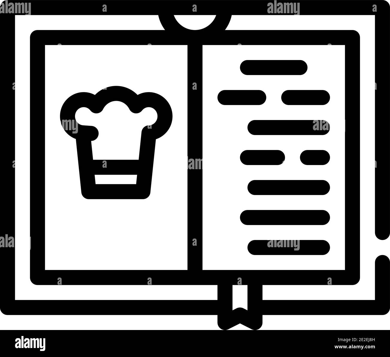 cook book line icon vector illustration black Stock Vector Image & Art ...