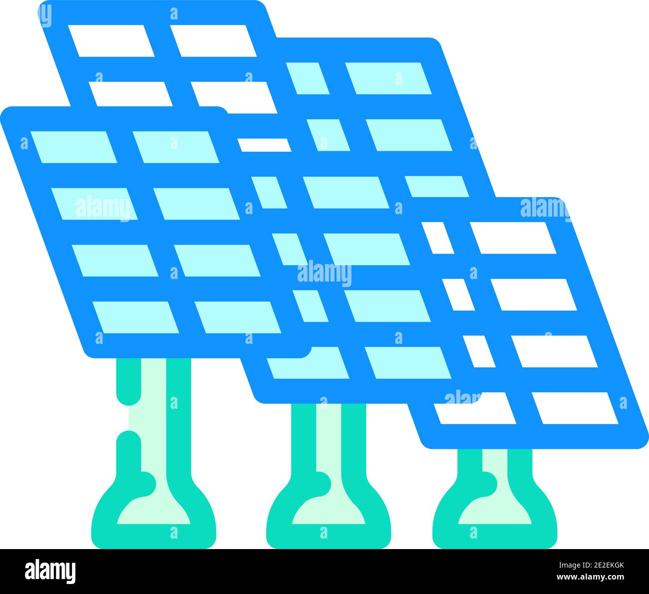 solar energy panels color icon vector illustration Stock Vector Image ...