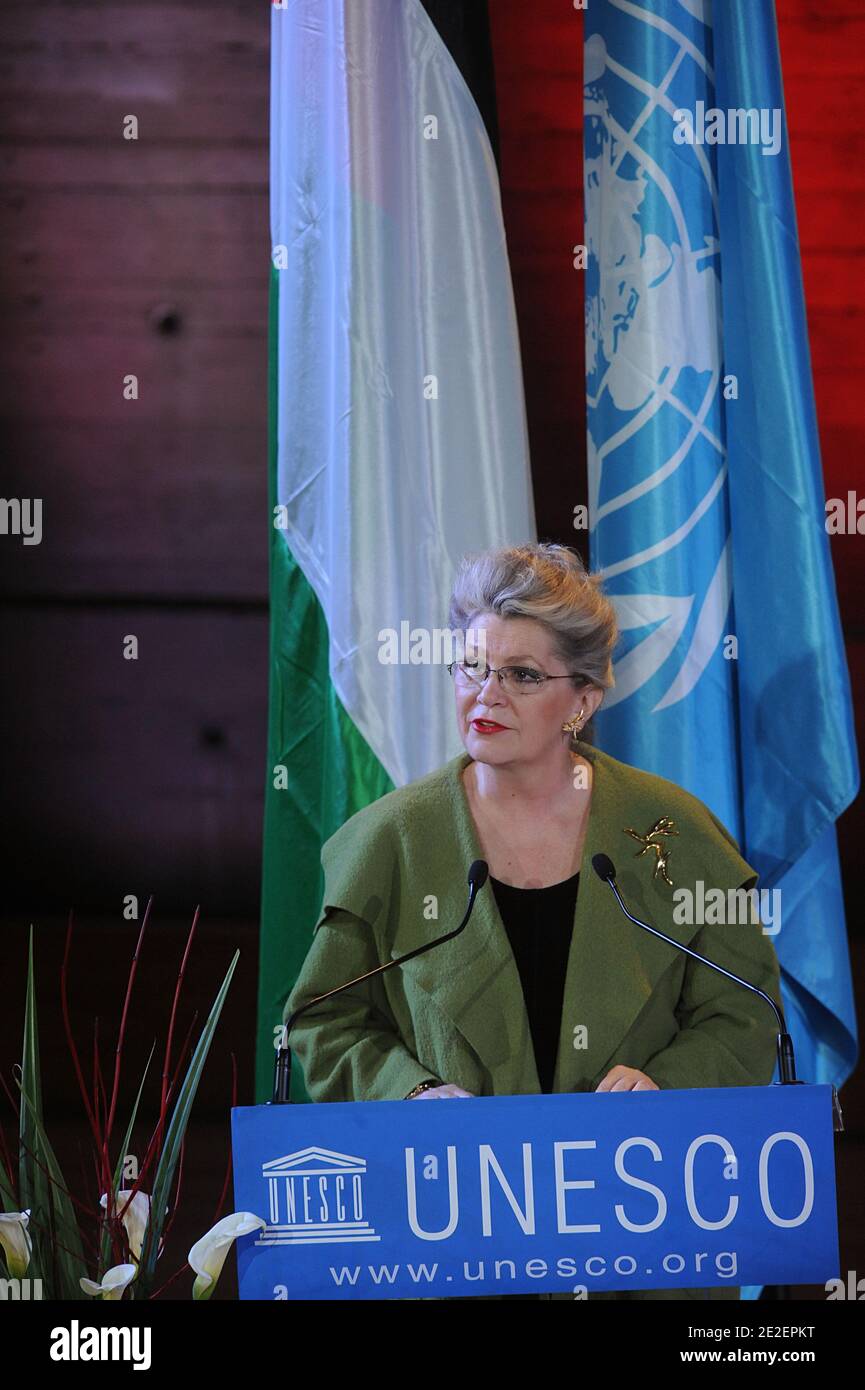 UNESCO President of the General Conference Katalin Bogyay delivers a