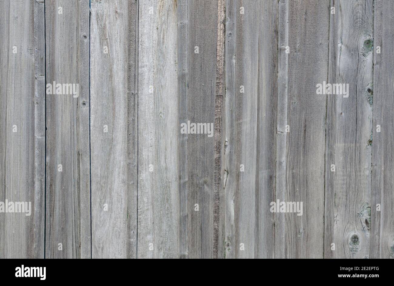 Wall from old gray wooden boards, background Stock Photo