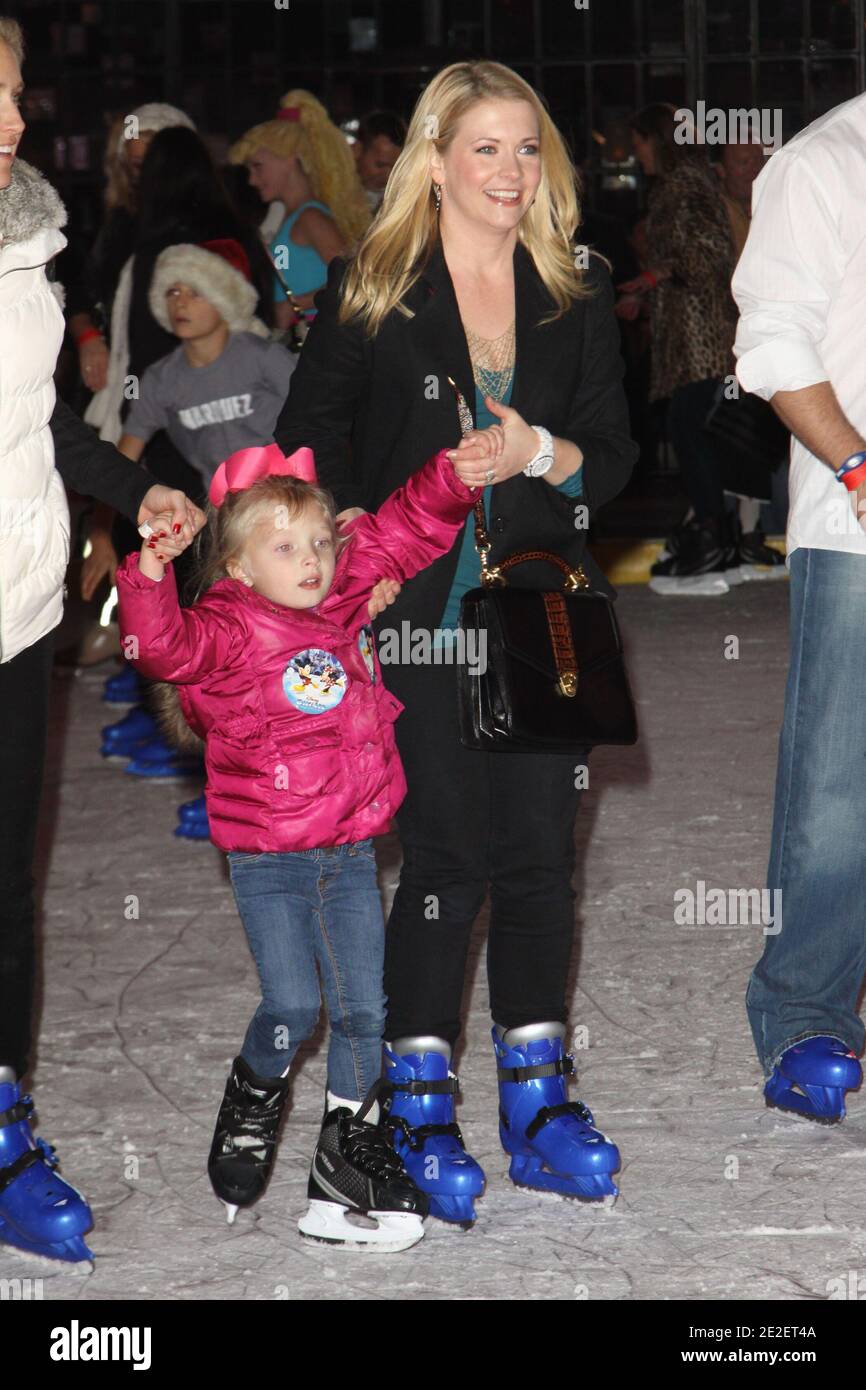 Melissa Joan Hart arriving for AEG Season of Giving and Disney on Ice Skating Party at L.A. LIVE held at Nokia Plaza L.A. LIVE in Los Angeles, CA, USA on December 14, 2011. Photo by Tony DiMaio/ABACAPRESS.COM Stock Photo