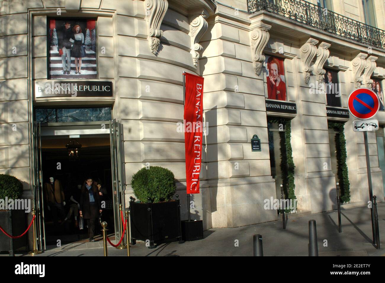 Banana Republic', a division of San Francisco-based Gap Inc., has opened  its first ever flagship store in France, located on Avenue des  Champs-Elysees in Paris, France on December 11, 2011. Photo by