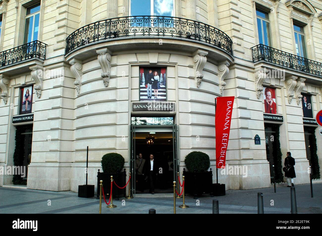 Banana Republic', a division of San Francisco-based Gap Inc., has opened  its first ever flagship store in France, located on Avenue des  Champs-Elysees in Paris, France on December 11, 2011. Photo by