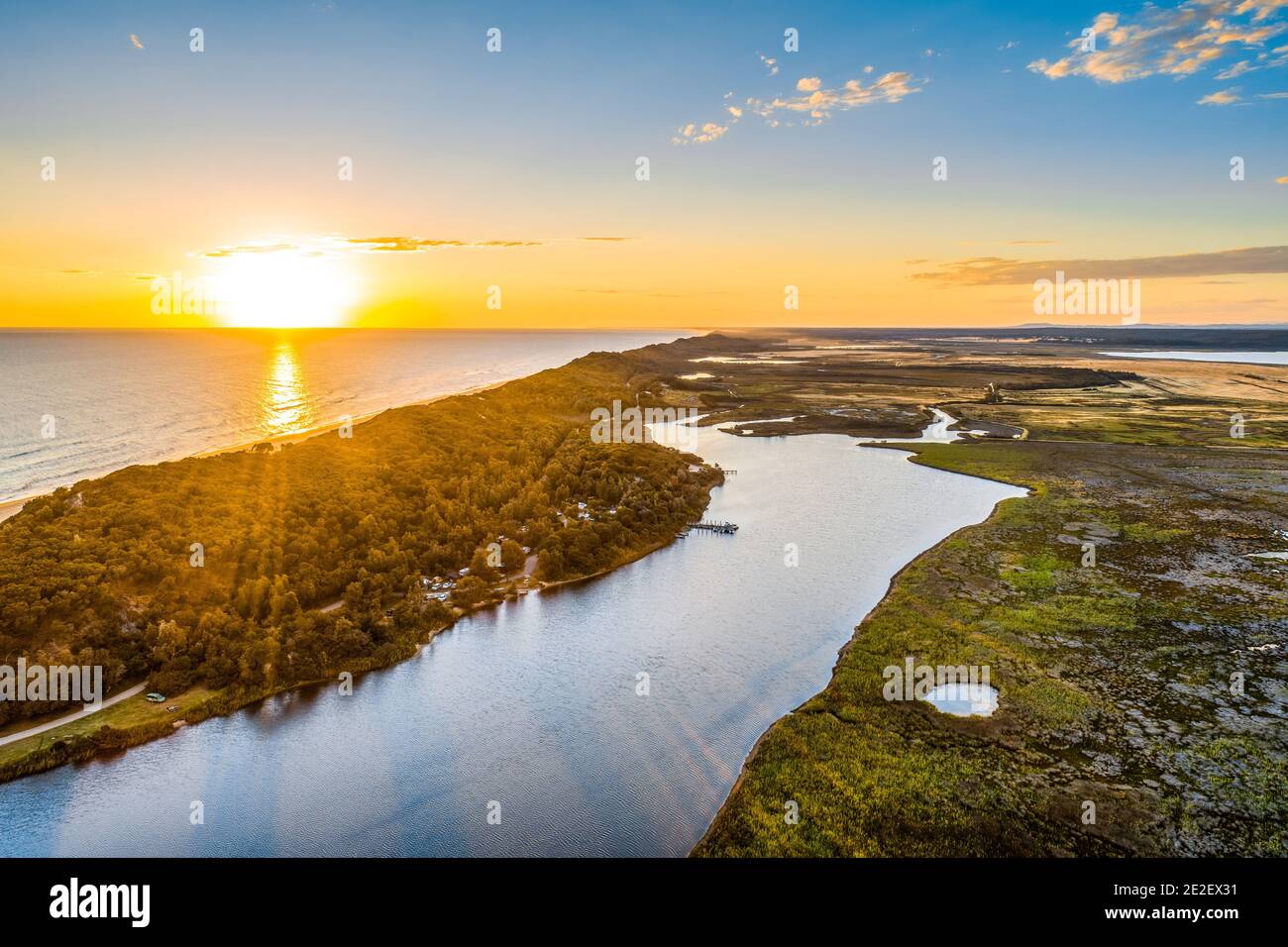 Breathtaking aerial sunset view hi-res stock photography and images - Alamy
