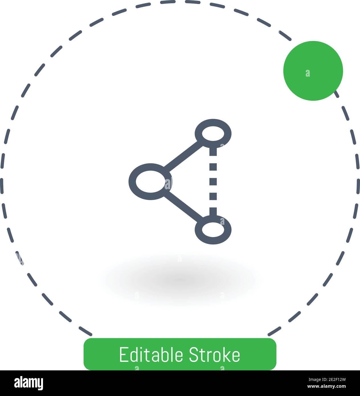 shortcut vector icon editable stroke outline icons for web and mobile Stock Vector