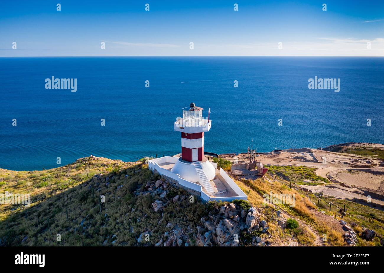 Cabo San Lucas Lighthouse Stock Photo