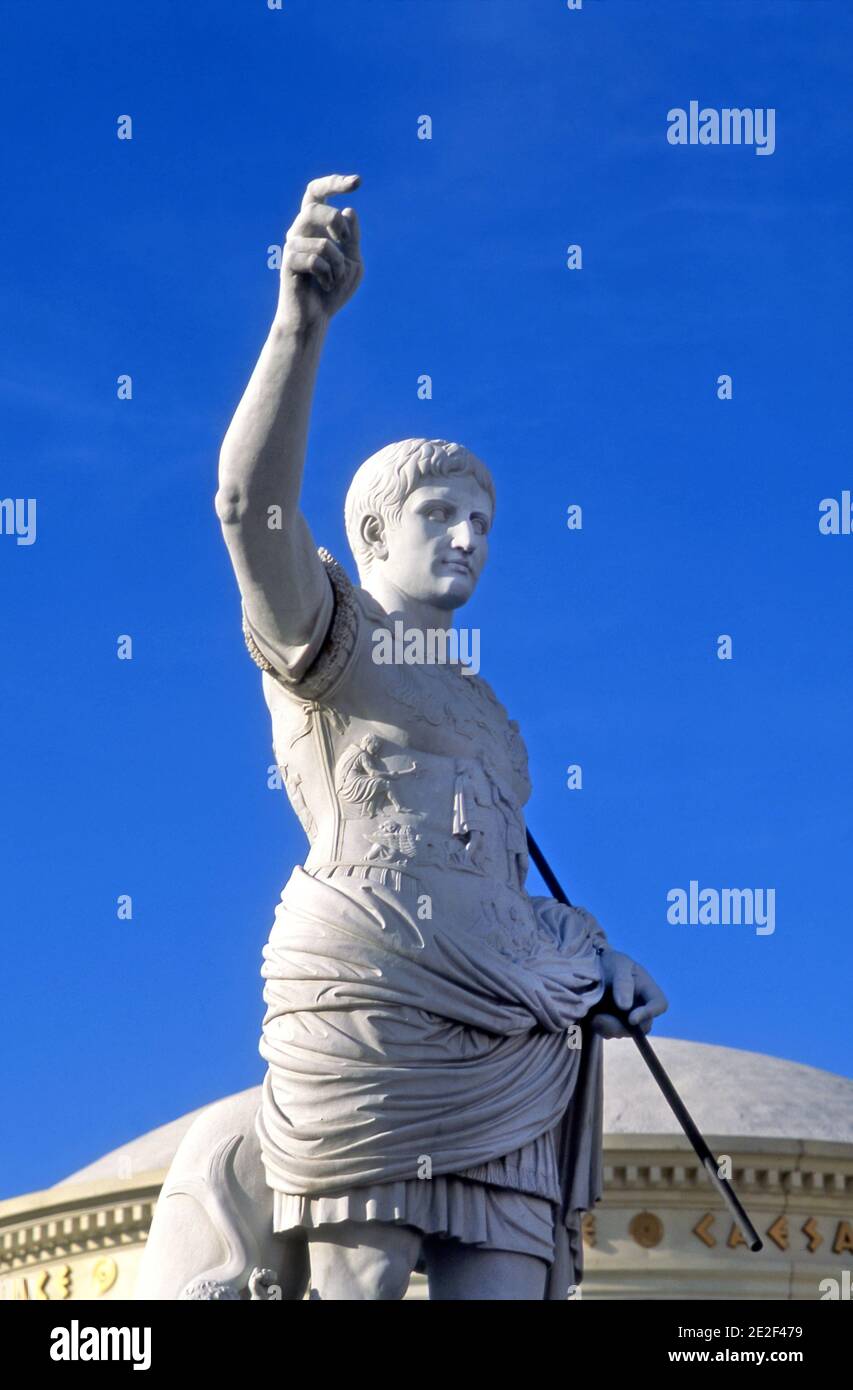 Statue at Caesar's Palace in Las Vegas, Nevada Stock Photo