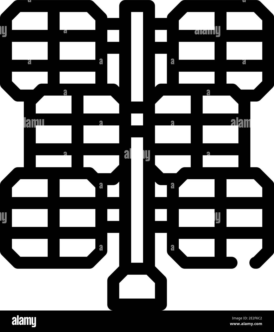 solar panel energy system line icon vector illustration Stock Vector ...