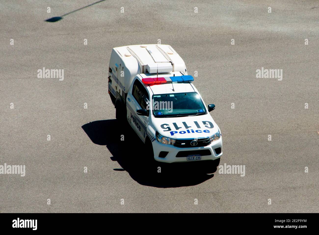 Perth, Australia - September 24, 2020: Western Australian police car in the city Stock Photo