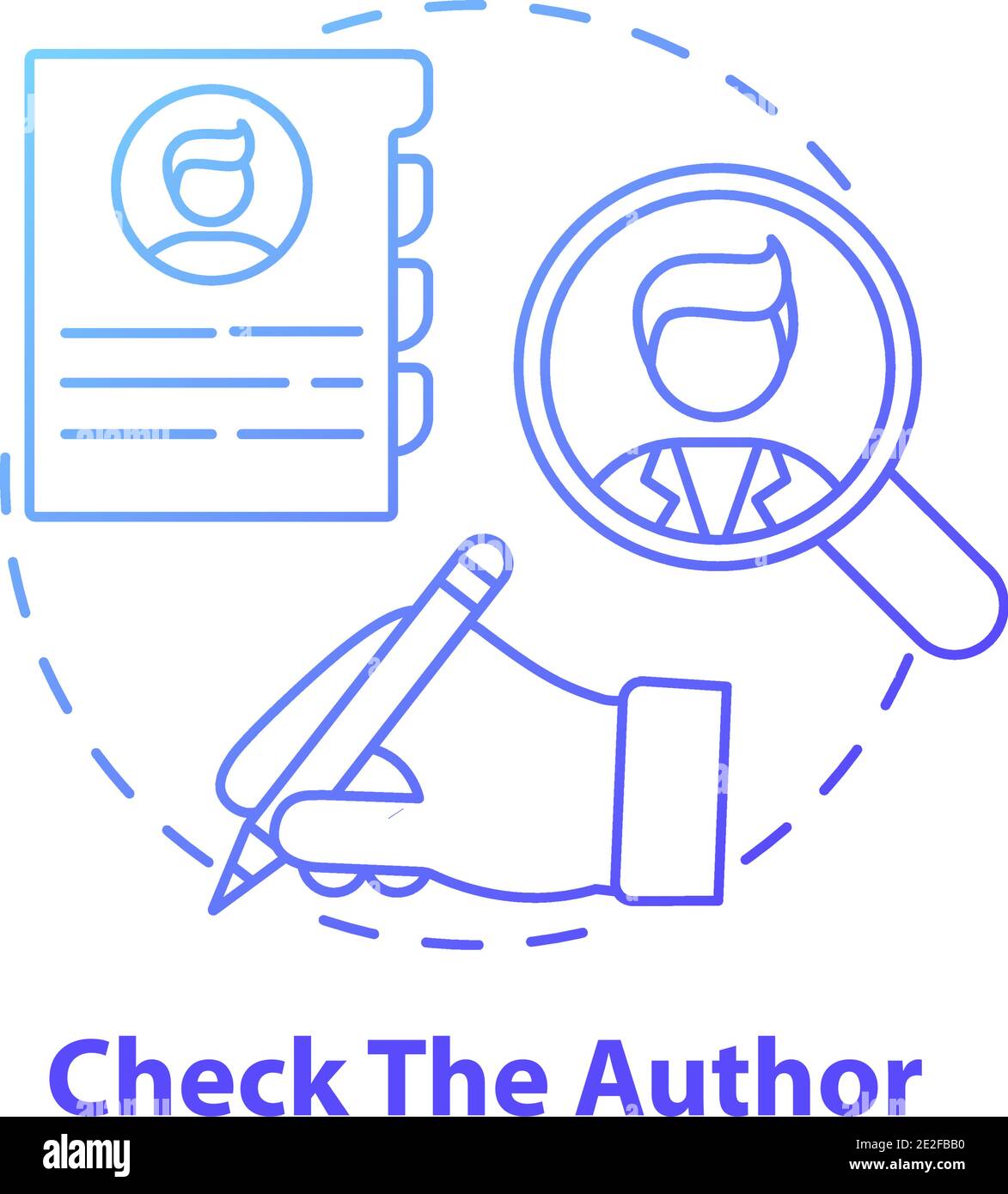 Checking credentials Stock Vector Images - Alamy