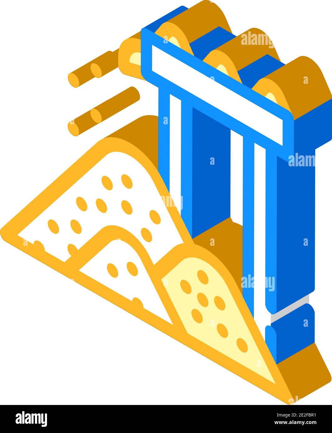 waste for production bio fuel isometric icon vector illustration Stock ...