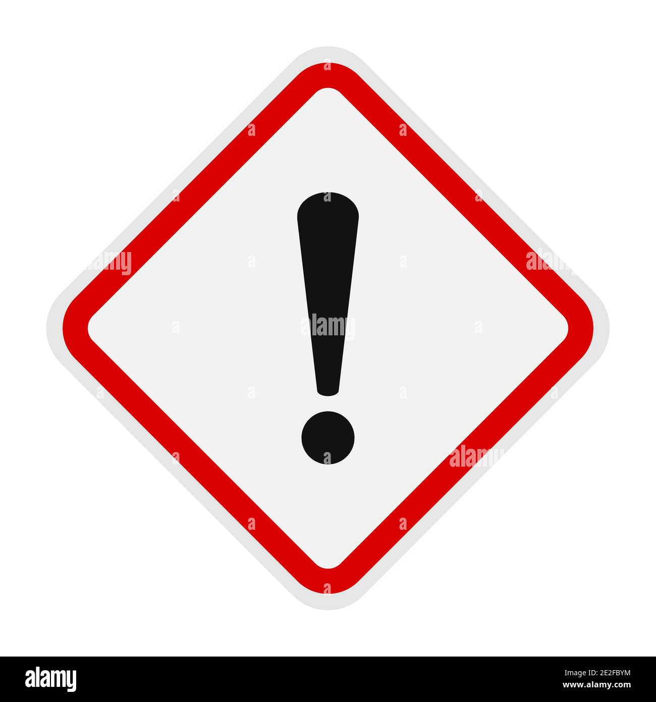 the exclamation point ! hazard warning sign Stock Vector Image & Art