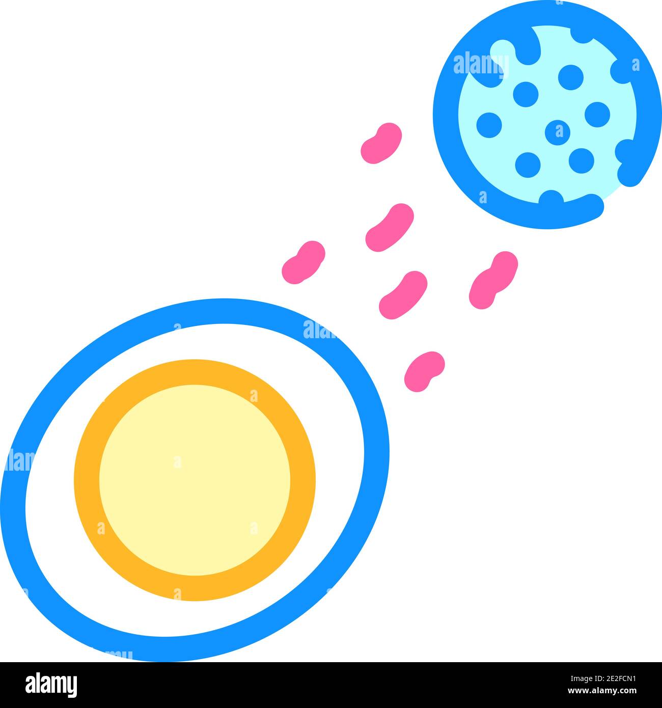 process describing ebb and flow color icon vector illustration Stock ...