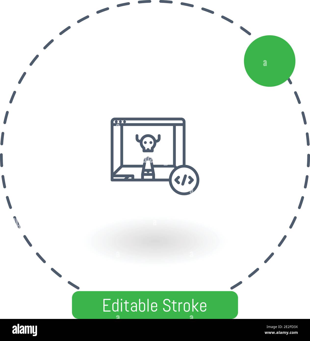 game development vector icon editable stroke outline icons for web and mobile Stock Vector